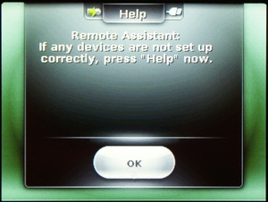 If any devices are not set up correctly, press "Help" now