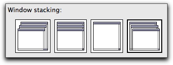 BBEdit's window stacking setting