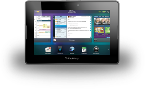 BlackBerry PlayBook multitasking UI